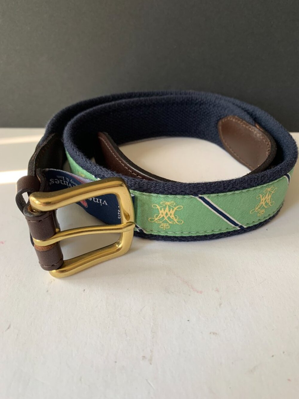 Vineyard Vines by Shep & Ian Men's Golf Belt Golfing Size 32 Made In USA